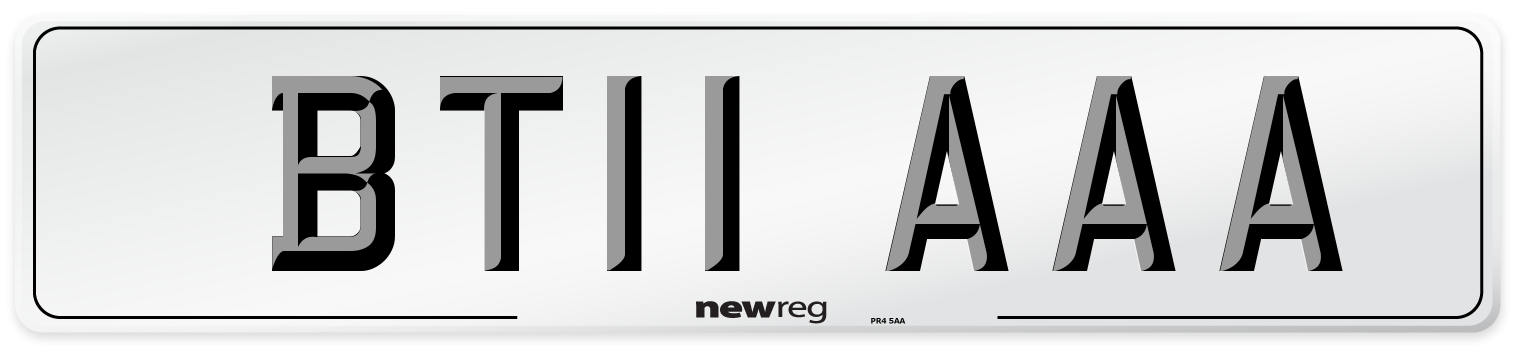 BT11 AAA Number Plate from New Reg